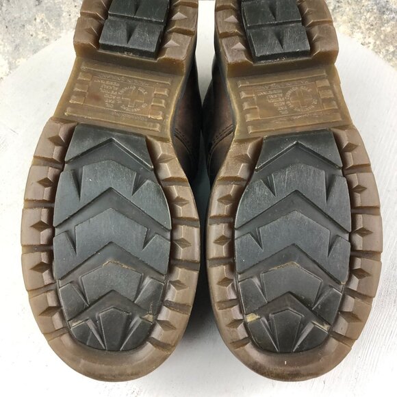 Dr. Martens ENGLAND VTG Mens Size US 8 Brown Leather Industrial Work Shoes 8933 - Picture 11 of 15